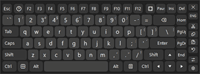 Dark keyboard skin