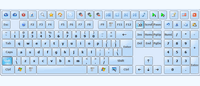 Multimedia keyboard skin